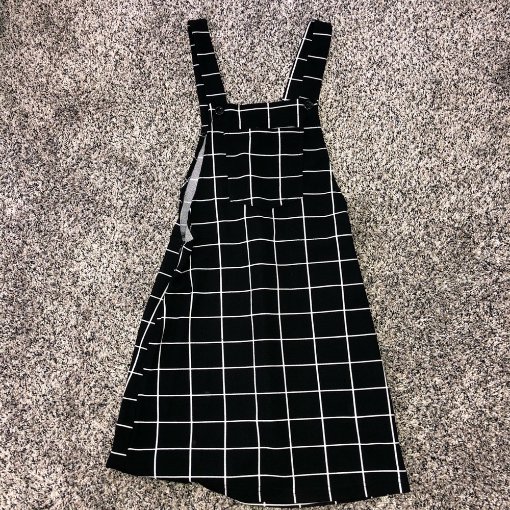 Black and White Grid Dress